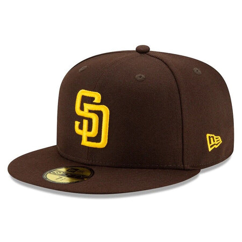2023 San Diego Padres SD New Era MLB 59FIFTY Fitted On-Field Cap Hat Brown 5950