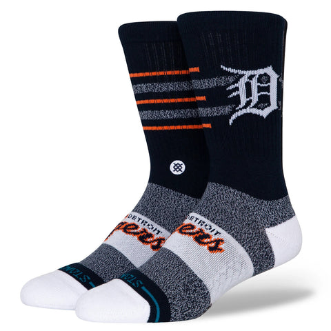 Detroit Tigers Closer DET Stance MLB Baseball Crew Socks Large Men's 9-13
