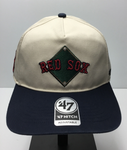 Boston Red Sox '47 Brand MLB Natural Base Knock Adjustable Snapback Hat