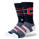 Cleveland Guardians Closer CLE Stance MLB Baseball Crew Socks Large Men's 9-13