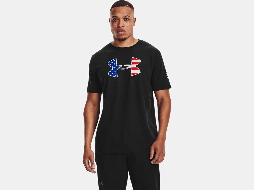 Under Armour Mens UA Freedom Big Flag Logo Short Sleeve Graphic T-Shir –  Cowing Robards Sports