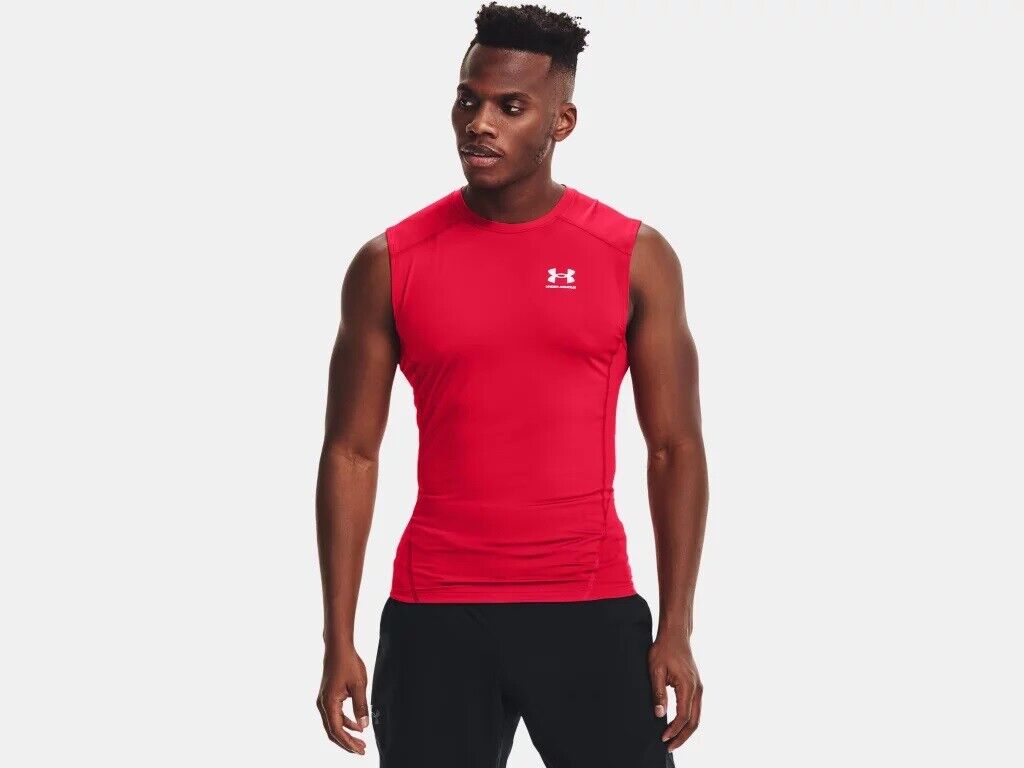 Under Armour Heatgear Sleeveless Compression Muscle Tee Royal
