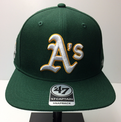 2024 Oakland Athletics '47 Brand MLB Sure Shot Adjustable Snapback Hat Cap Green