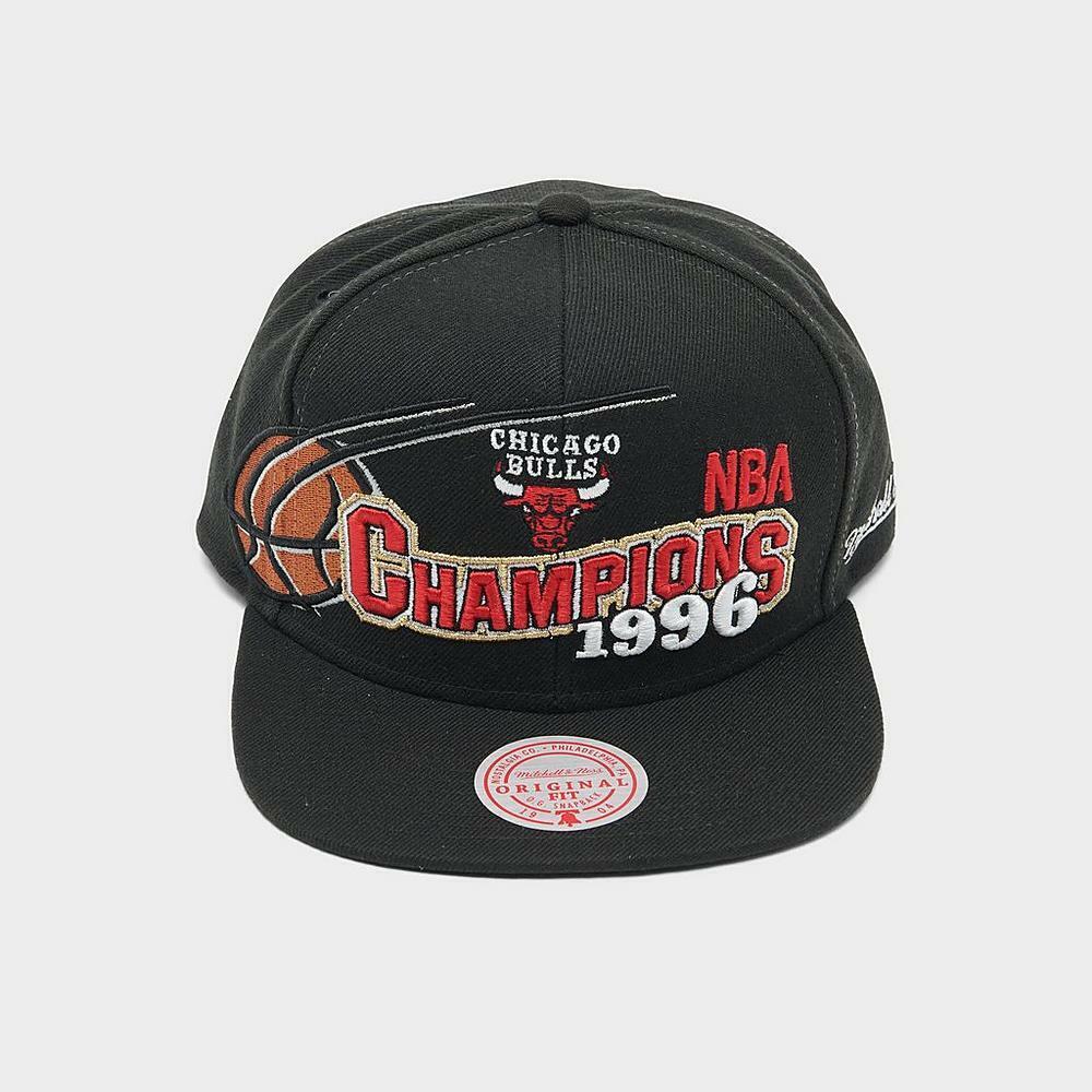 Chicago Bulls Mitchell & Ness Hardwood Classics 96 Champions Wave Snapback