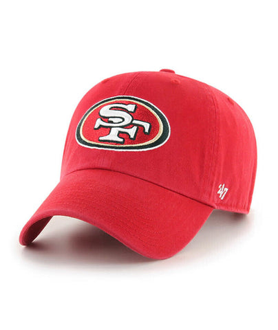 2024 San Francisco 49ers Red 47' Adjustable Clean Up Hat (Dad Cap)