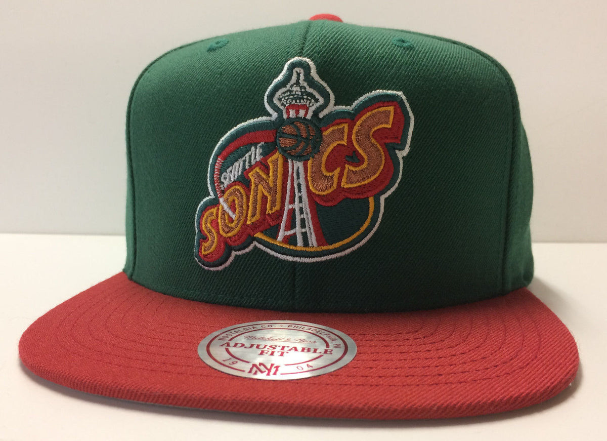 Mitchell & Ness Seattle SuperSonics SONICS NBA DRAFT LOTTO 2TONE Snapback  Hat