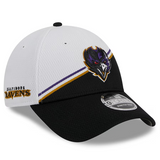2023 Baltimore Ravens New Era 9FORTY NFL Sideline Adjustable Snapback Hat Cap