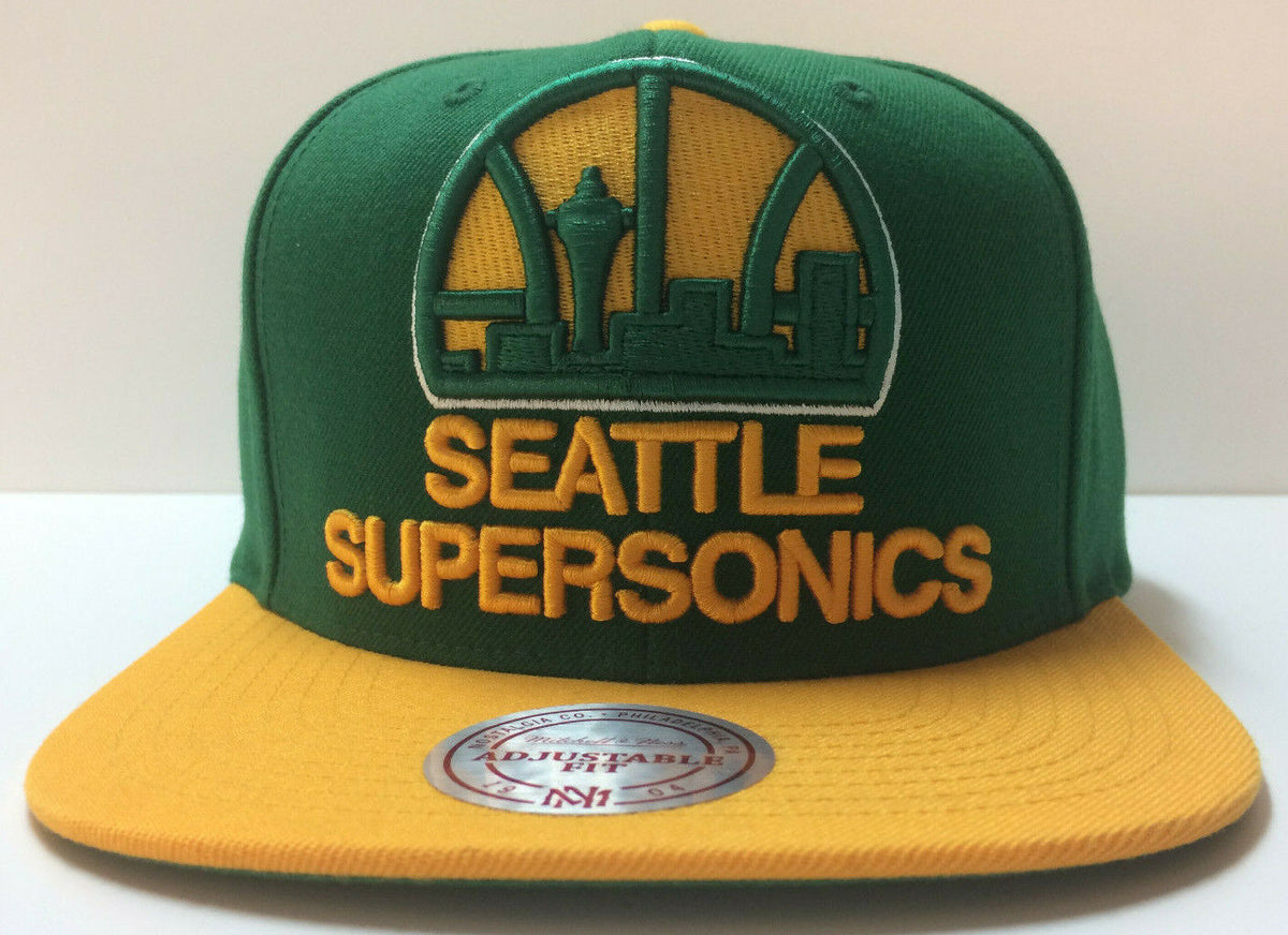 Seattle Supersonics Mitchell & Ness Hardwood Classic Snapback Hat – The Hat  Store USA