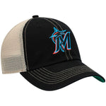 Miami Marlins ’47 Brand Mesh Clean Up Trucker Strapback Hat Dad Cap