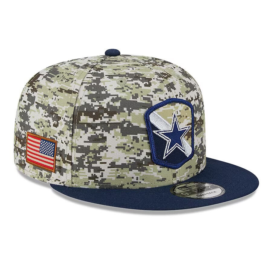 Dallas cowboys hats 2024 salute to service