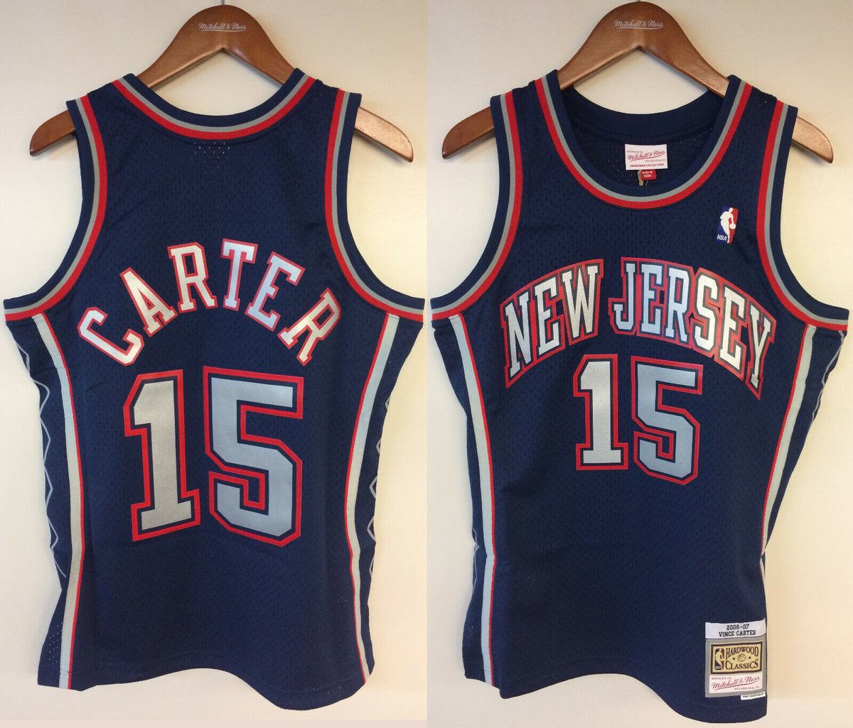 Mitchell & Ness Vince Carter New Jersey Nets Blue Hardwood Classics Authentic Size: 3XL