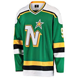 Mike Modano Minnesota North Stars Fantics NHL Vintage Hockey Jersey Men's Green