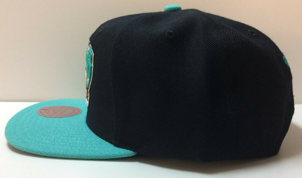 Vancouver Grizzlies Adidas Snapback Hat Classic Logo Nba Teal 