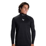 2024 Bauer Neckprotect Compression Hockey Long Sleeve Shirt With Neck Guard Mens