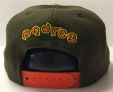 San Diego Padres New Era 9FIFTY Snapback Hat Cap Swinging Friar 2Tone 950 Retro