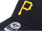 2024 PITTSBURGH PIRATES BLACK 47 MVP ADJUSTABLE SNAPBACK CAP