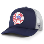 New York Yankees '47 Brand MLB Navy Cicle Logo Trucker Adjustable Snapback Hat