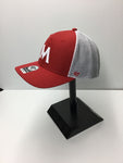 MINNESOTA TWINS RED 47 TRUCKER ADJUSTABLE MESH SNAPBACK HAT