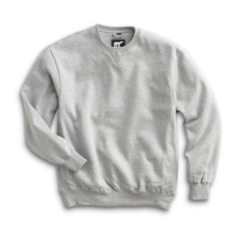 White Bear Men's Heavyweight Crew Neck Sweatshirt Long Sleeve Crewneck 1500