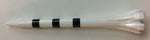 2 3/4" Champ Plastic Fly Tees Black Striped White My-Hite Golf Tees 2.75 Length