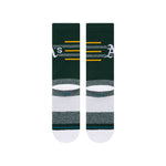 Oakland Athletics Closer Oak Stance MLB Baseball Crew Socks Large Men 9-13