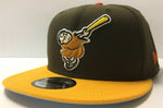 San Diego Padres New Era 9FIFTY Snapback Hat Cap Swinging Friar 2Tone 950 Retro