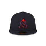 2023 Minnesota Twins M New Era MLB 59FIFTY Fitted On-Field Cap Hat Home Navy