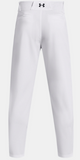 2023 Under Armour Men's White UA Utility Fit Open Bottom Adult Baseball Pants