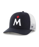 MINNESOTA TWINS NAVY 47 TRUCKER ADJUSTABLE MESH SNAPBACK HAT