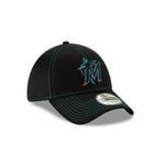 2023 Miami Marlins M New Era MLB Neo 39THIRTY Stretch Fit Flex Mesh Back Cap Hat