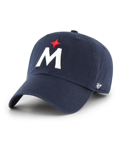 MINNESOTA TWINS NAVY 47 CLEAN UP ADJUSTABLE STRAPBACK DAD HAT