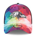 2023 Crucial Catch Baltimore Ravens New Era 39THIRTY NFL Sideline Hat