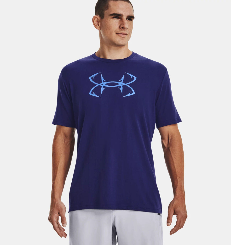 Under Armour Mens UA Fish Hook Logo Short Sleeve Graphic T-Shirt