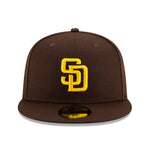 2023 San Diego Padres SD New Era MLB 59FIFTY Fitted On-Field Cap Hat Brown 5950