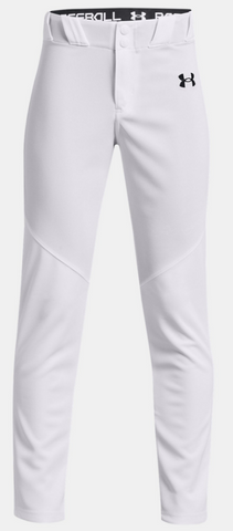 2023 Under Armour Youth Boys White UA Utility Baseball Pants