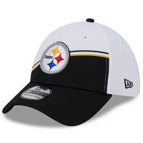 2023 Pittsburgh Steelers New Era 39THIRTY NFL Sideline On-Field Cap Flex Hat