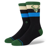 Milwaukee Bucks Stance NBA ST Crew Socks Large Men's 9-13