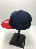 Mitchell & Ness Minnesota Twins Navy Flat Bill Twill Adjustable Snapback Hat