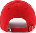 2024 Cleveland Guardians Red MLB '47 Logo Clean Up Adjustable Strapback Dad Cap