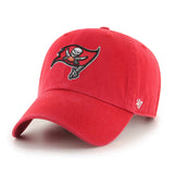 2022 Tampa Bay Buccaneers 47 Brand NFL Clean Up Adjustable Strapback Hat Dad Cap