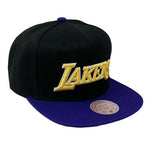 Los Angeles Lakers LA Mitchell & Ness NBA Hardwood Classic Snapback Hat Cap
