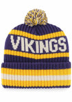 2023 Minnesota Vikings 47 Bering Cuff Mens Pom Knit Hat