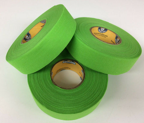 Neon Lime Green Hockey Tape - 1" x 27 Yards - 3 Rolls - Howies Hockey Tape Grip