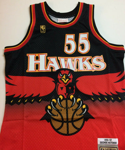 DIKEMBE MUTOMBO BIG HAWK Atlanta Hawks Champion Jersey Size 48