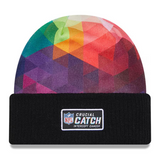 Men's Green Bay Packers New Era Black 2023 NFL Crucial Catch Cuffed Knit Hat