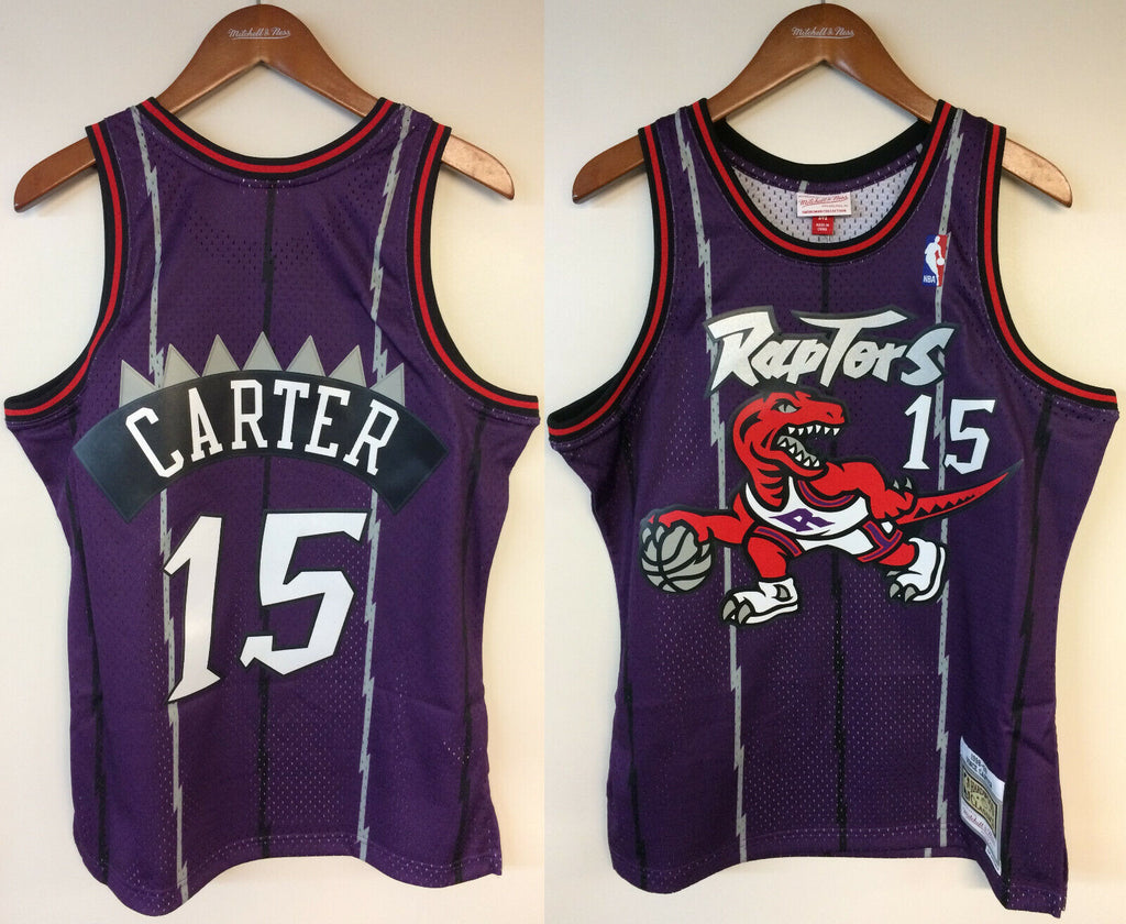 Men's Mitchell & Ness Vince Carter Purple Toronto Raptors 1999/2000  Hardwood Classics Authentic Jersey