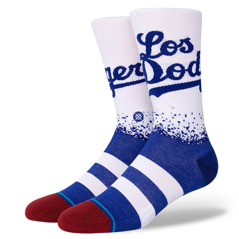 LA Dodgers "Connect Of" Stance MLB Baseball Socks Large Men's 9-13