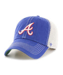 Atlanta Braves 47 Brand MLB Clean Up Adjustable Strapback Hat Dad Cap