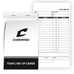 Champro Team Baseball / Softball Line Up Cards 25 Game Lineup Card