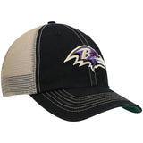 2024 Baltimore Ravens '47 Trawler Trucker Clean Up Snapback Hat - Black/Natural